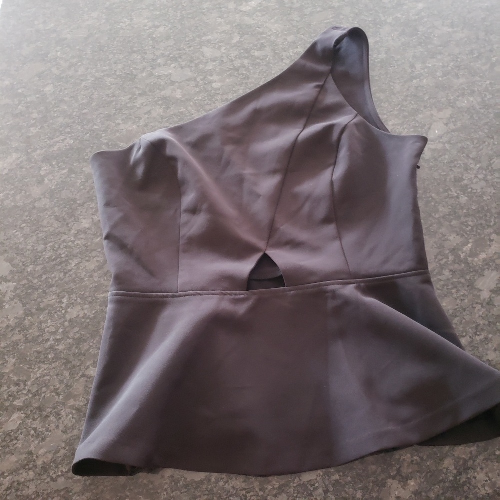 Dynamite Black One Shoulder Top